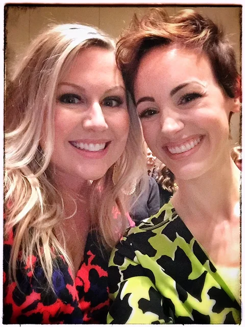 How Annie and I showed up with the same 2 year old DVF pattern on I will never know.