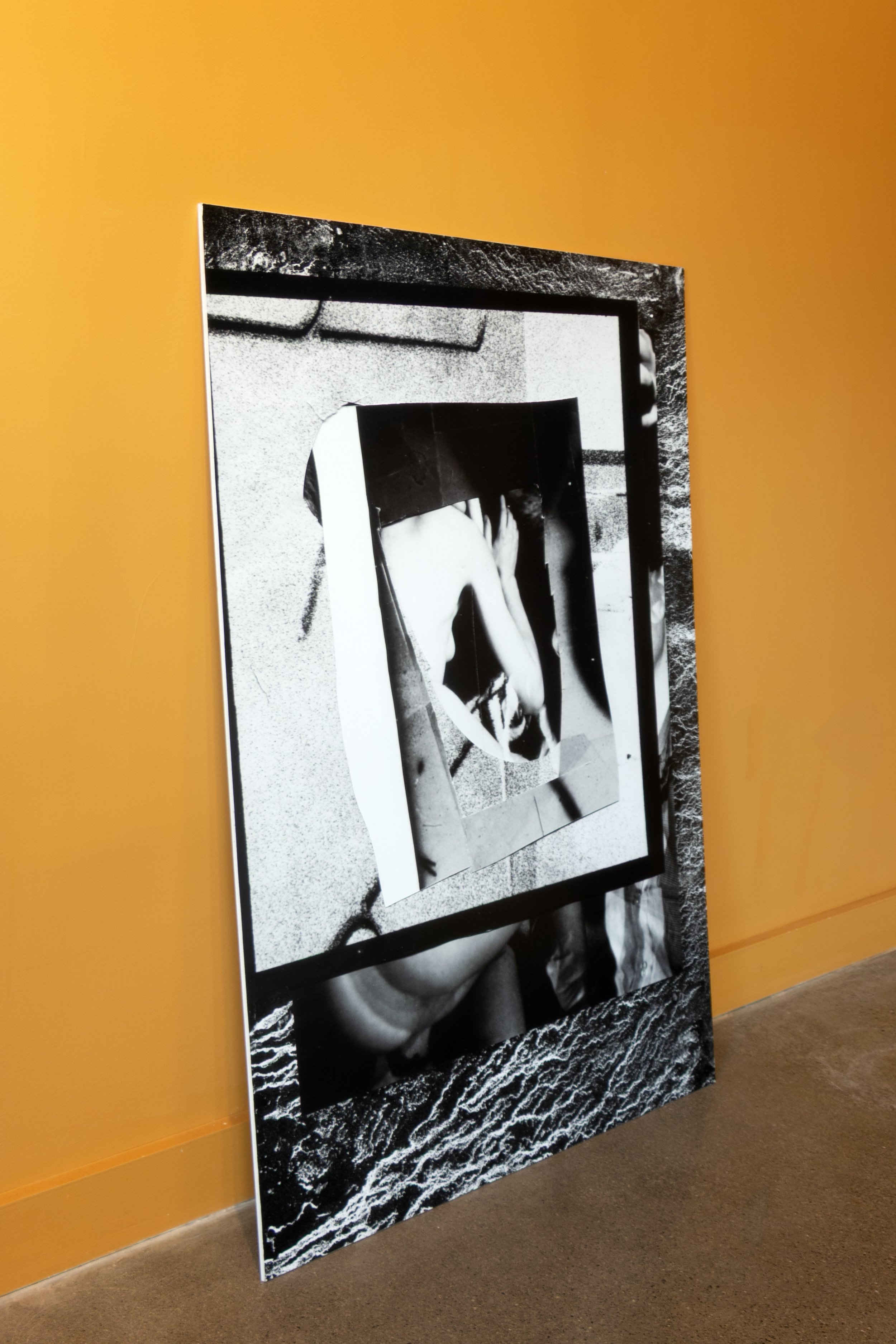  WOMENS WORK at the Germantown Laundromat, digital photographic collage, 28.25” x 39.5” x 1/4", 2025 