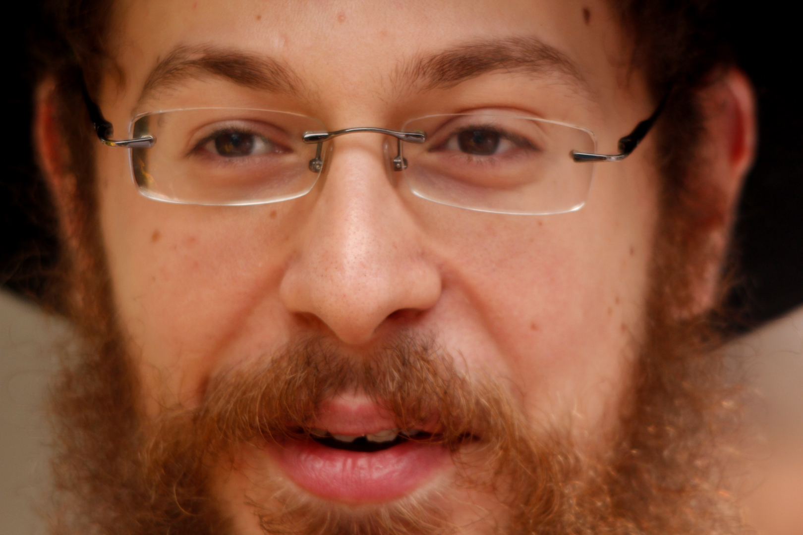 Man wearing shtreimel