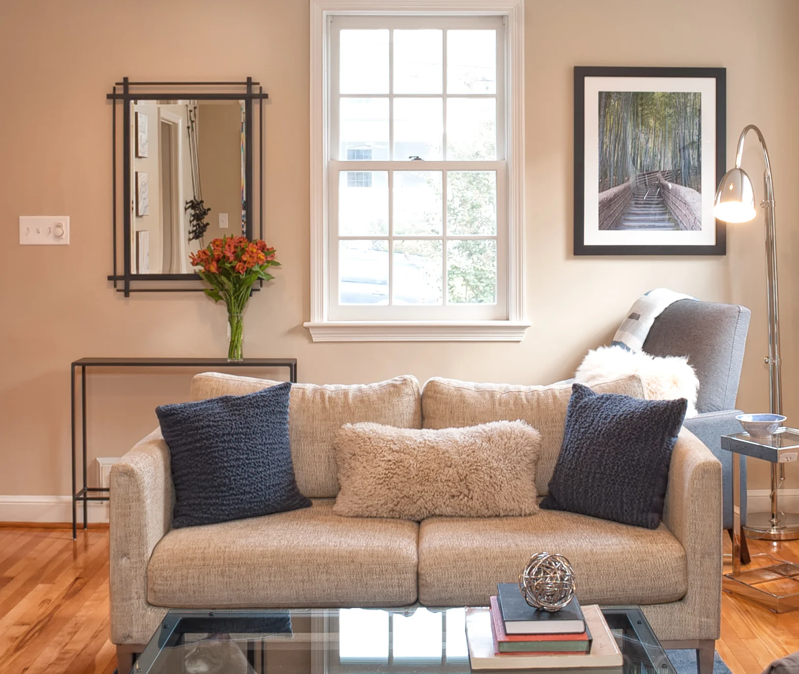 Pet-proof Living Room with Reading Nook