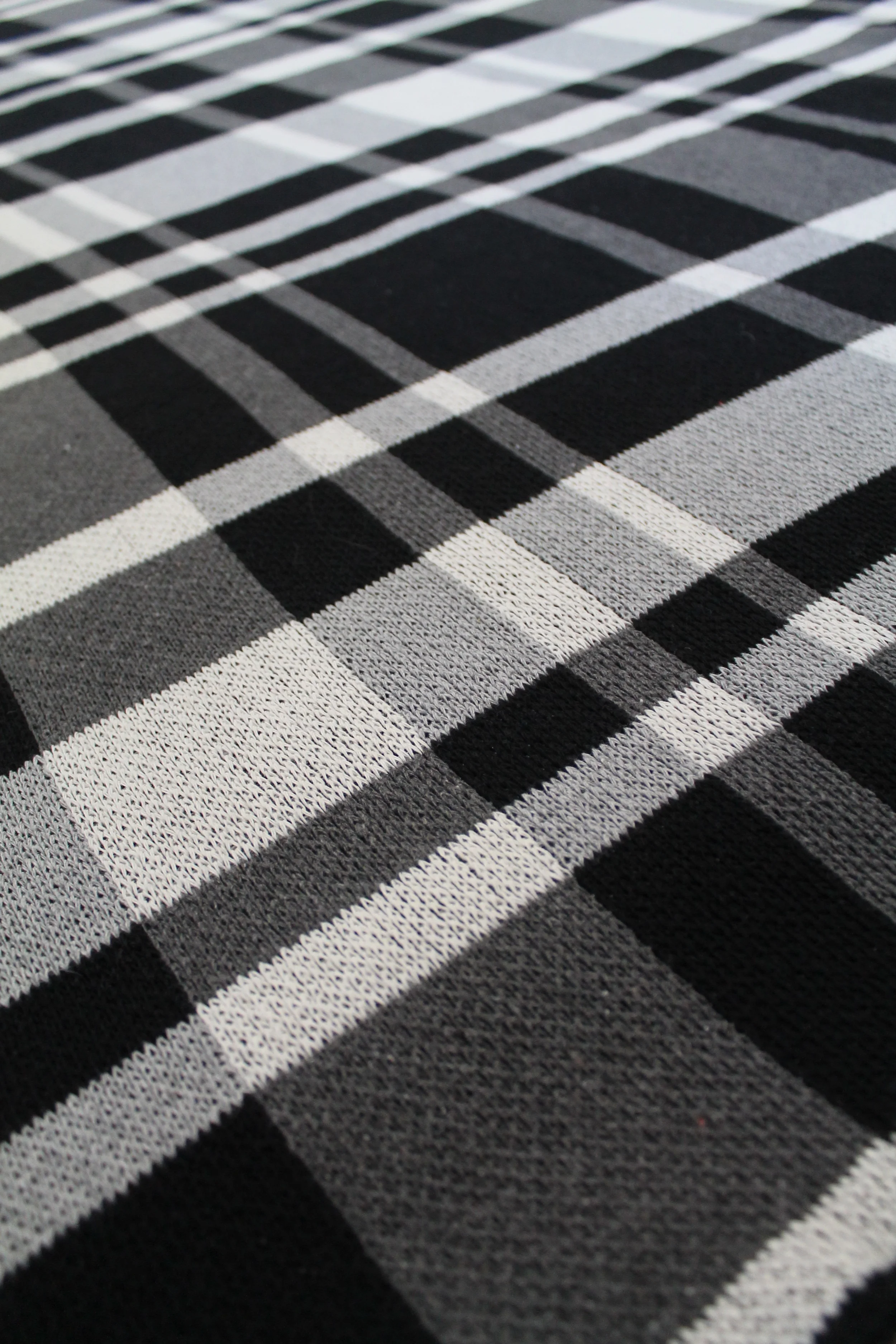 modern plaid throw blanket