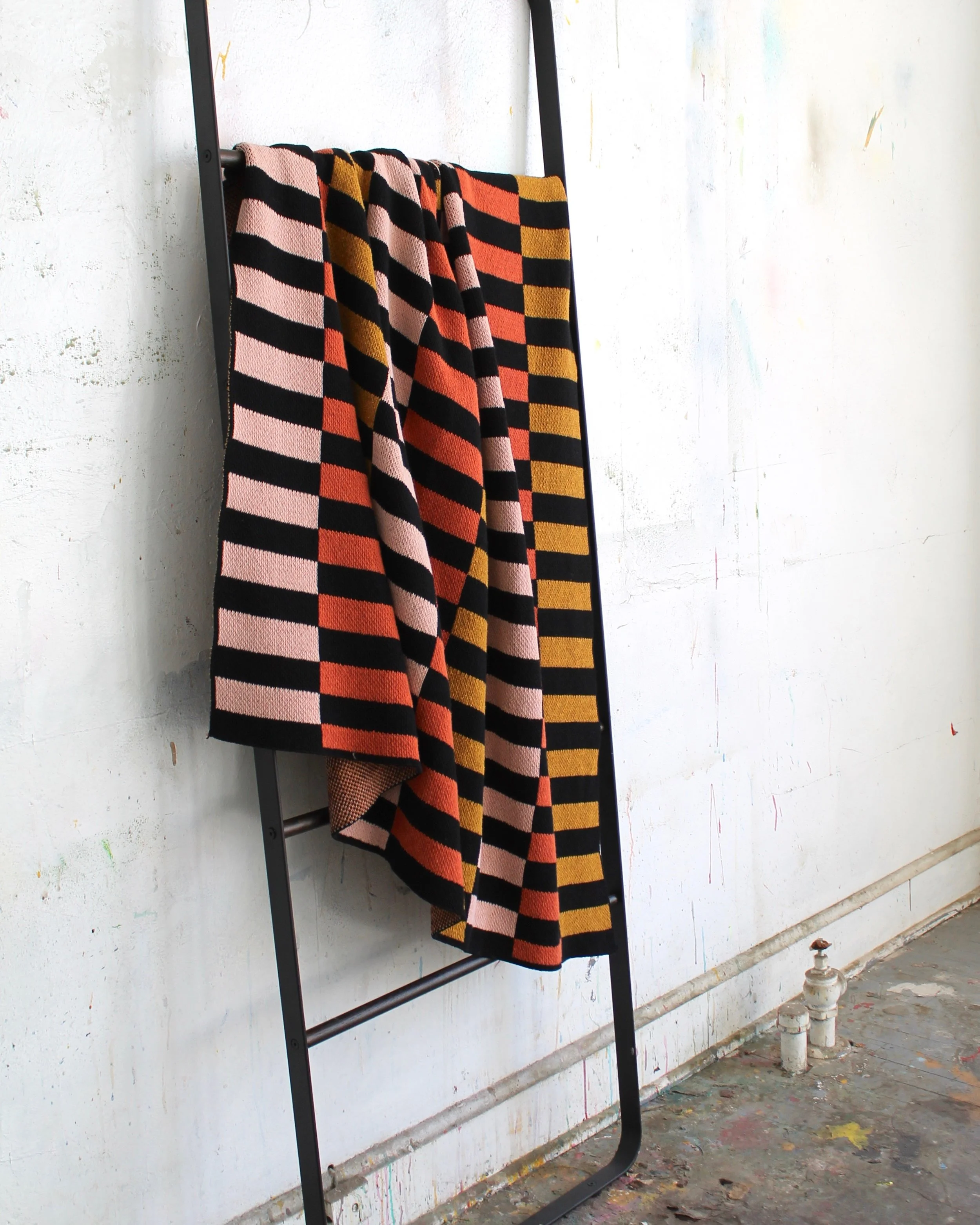 modern stripes throw