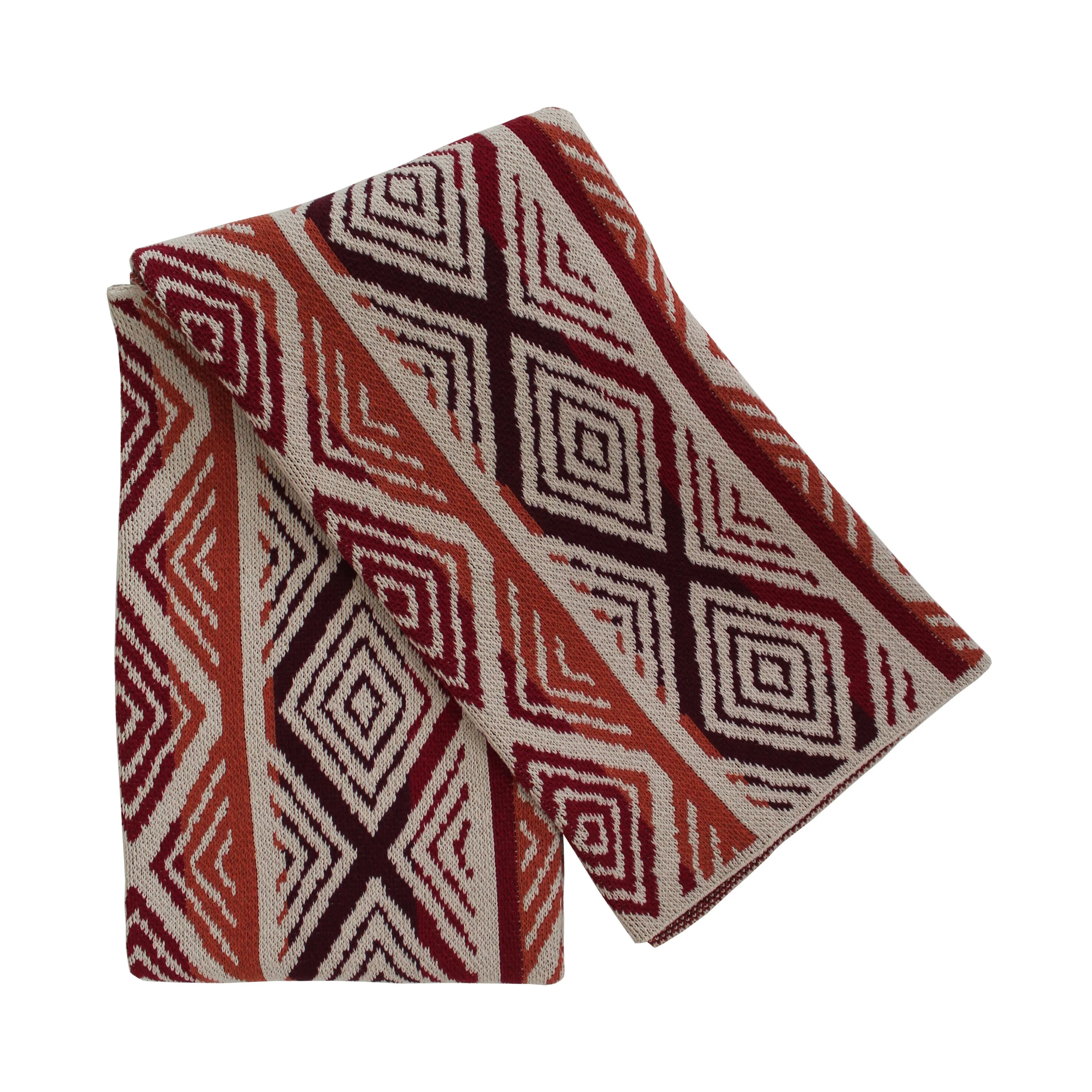 ethnic pattern cotton throw