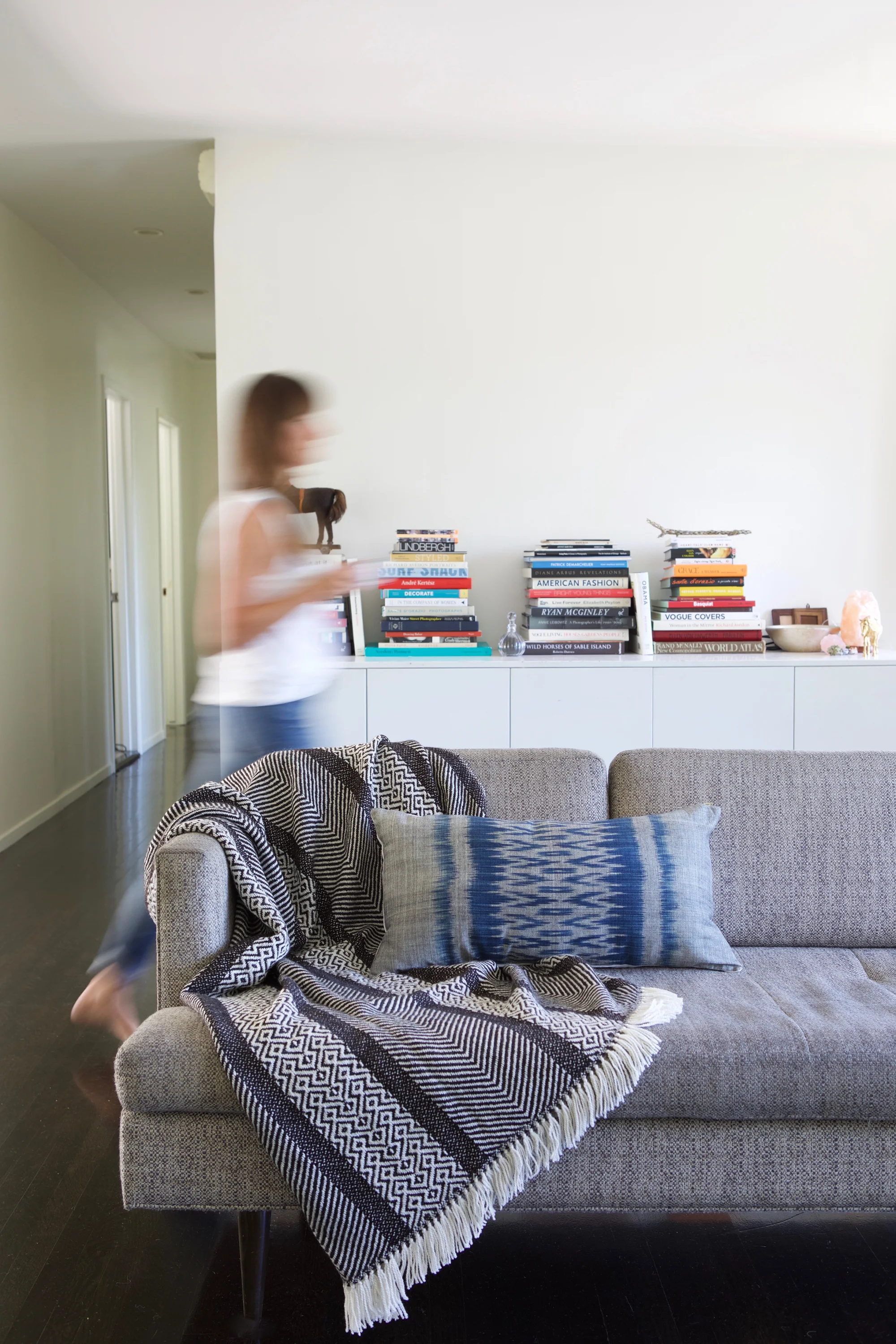 modern alpaca throw