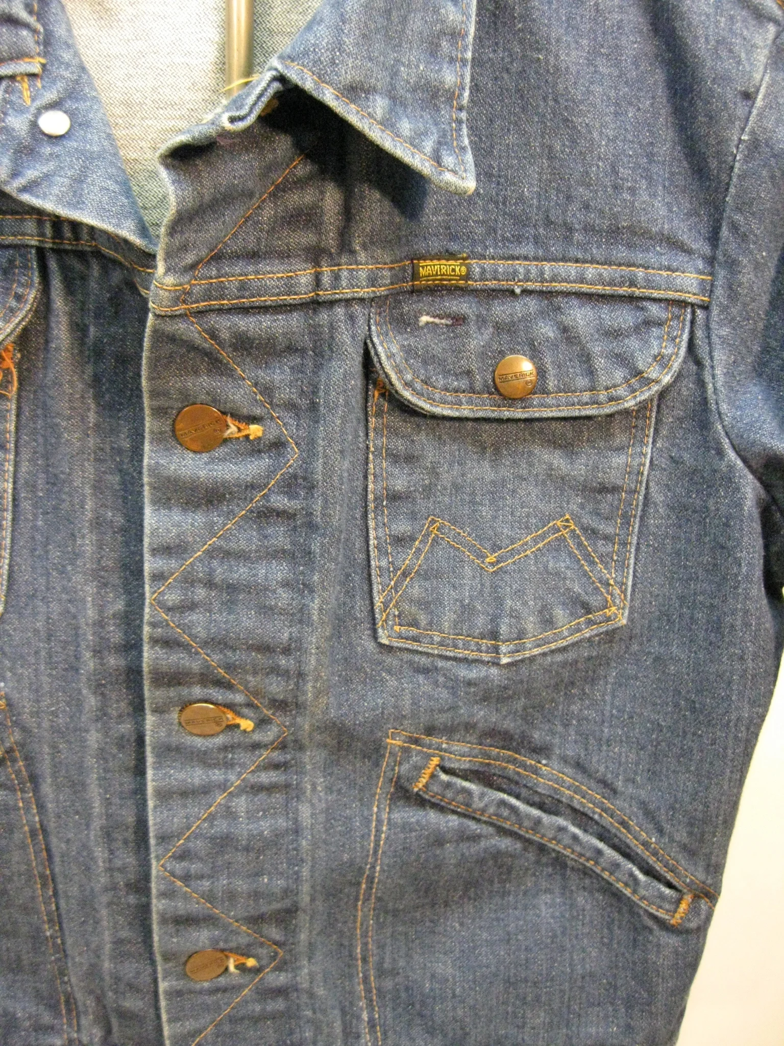 Maverick 1970s Denim Jean Jacket — David Wasserman Antiques 