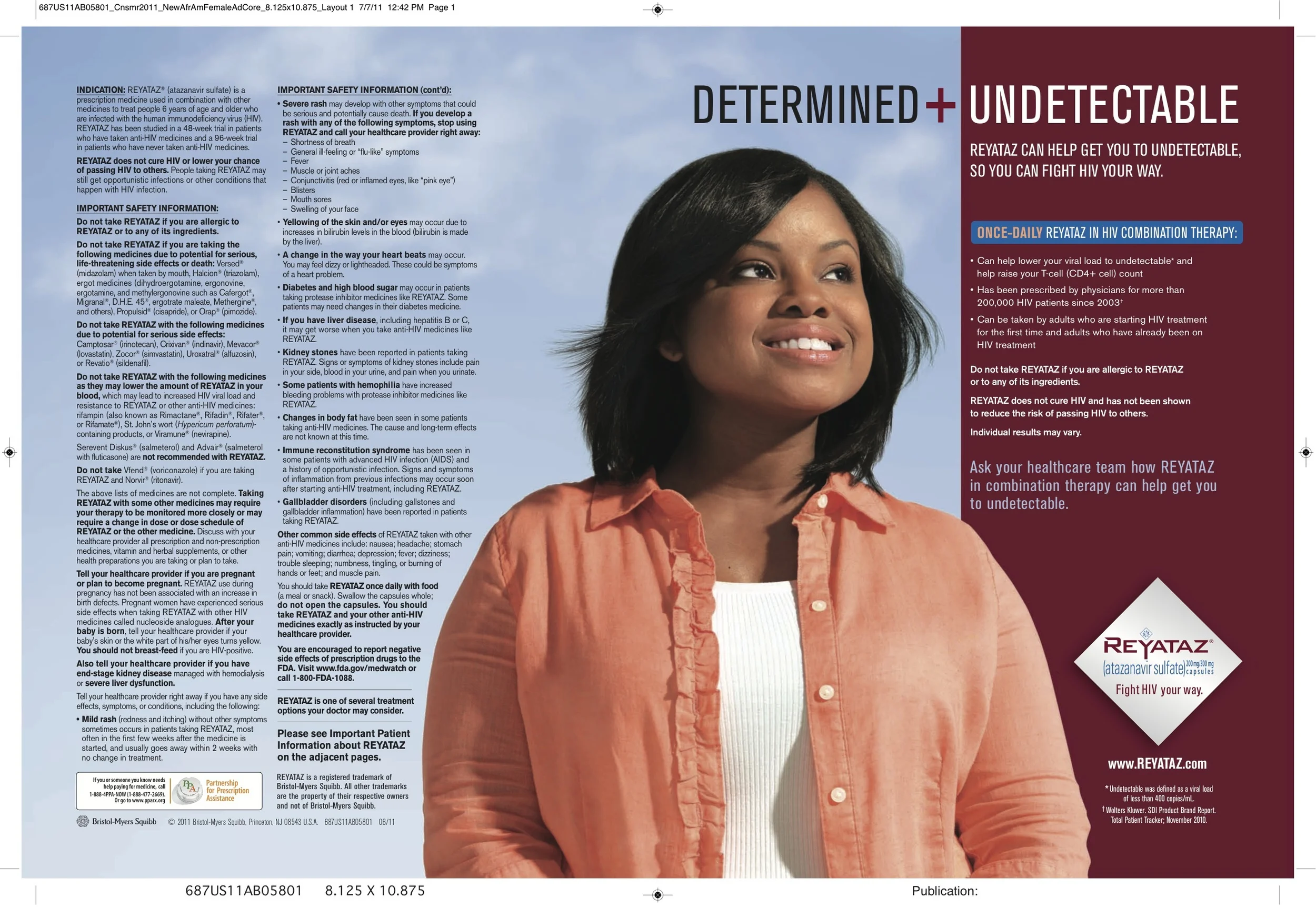 REYATAZ DTC print campaign