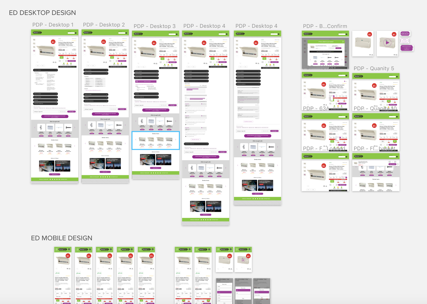 A snapshot of the website refresh