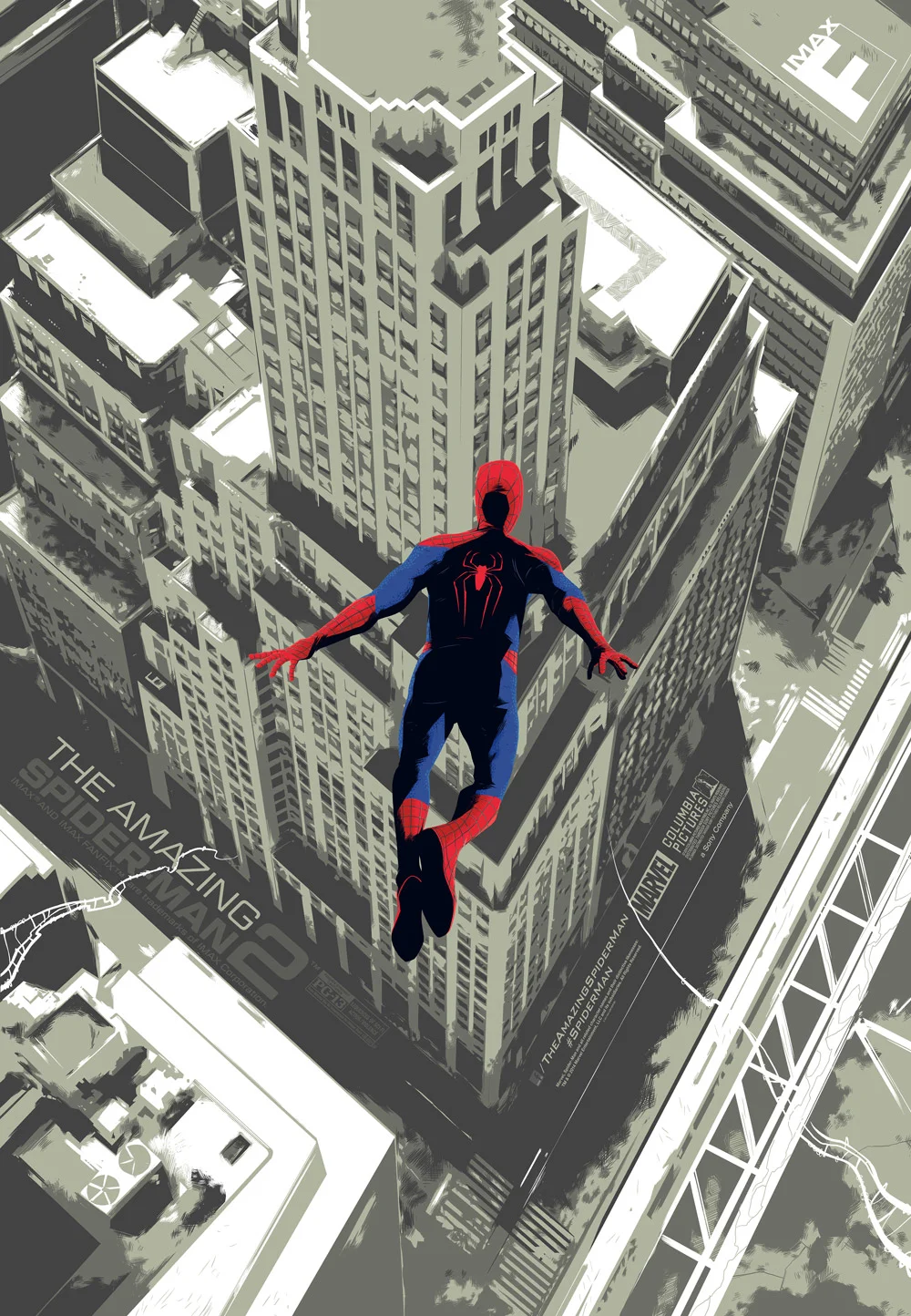 The Amazing Spider-Man 2 IMAX poster by Matt Taylor 