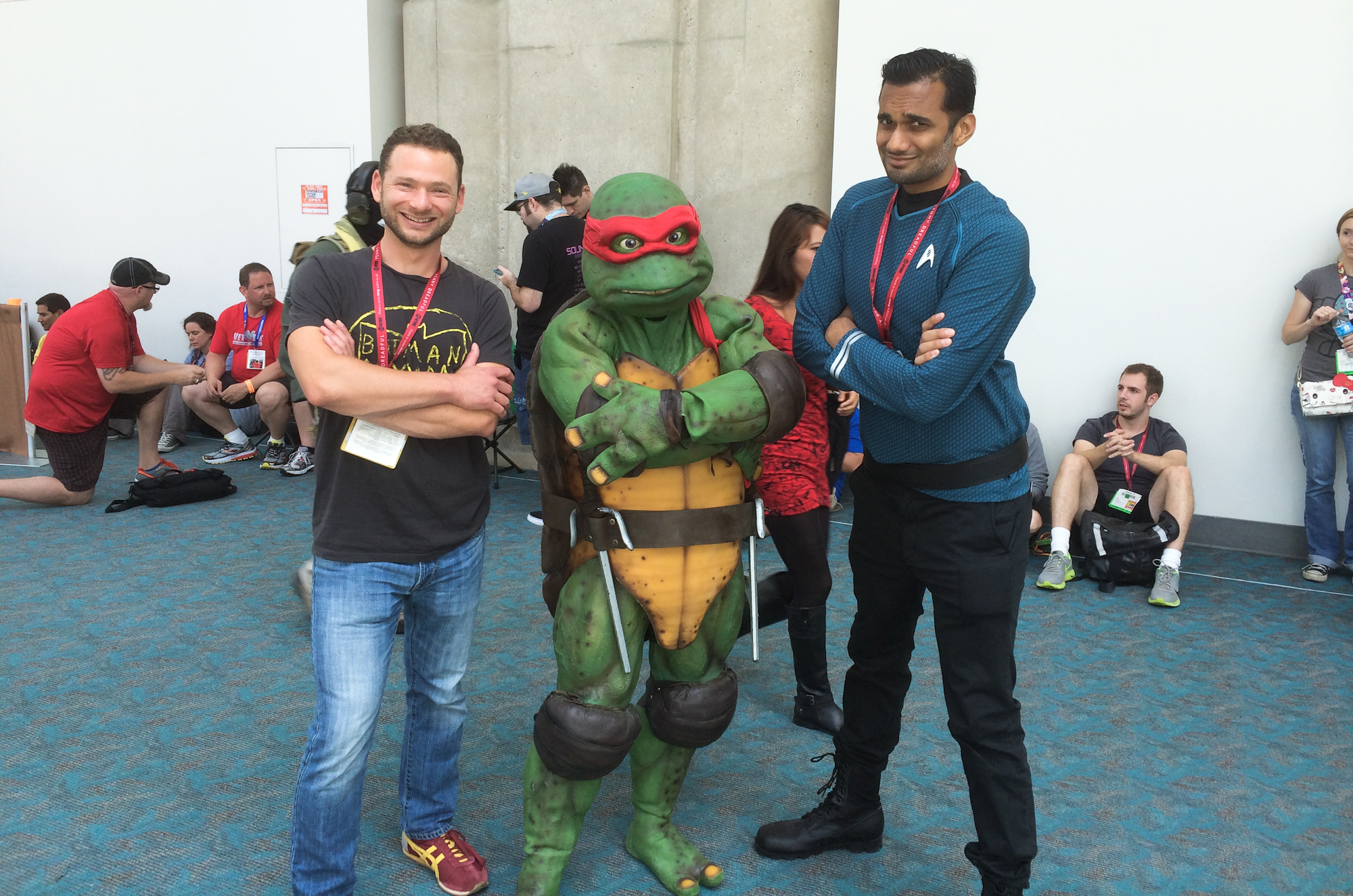 Lowen Baumgarten, Raphael, and Ali Mattu at San Diego Comic Con 2014