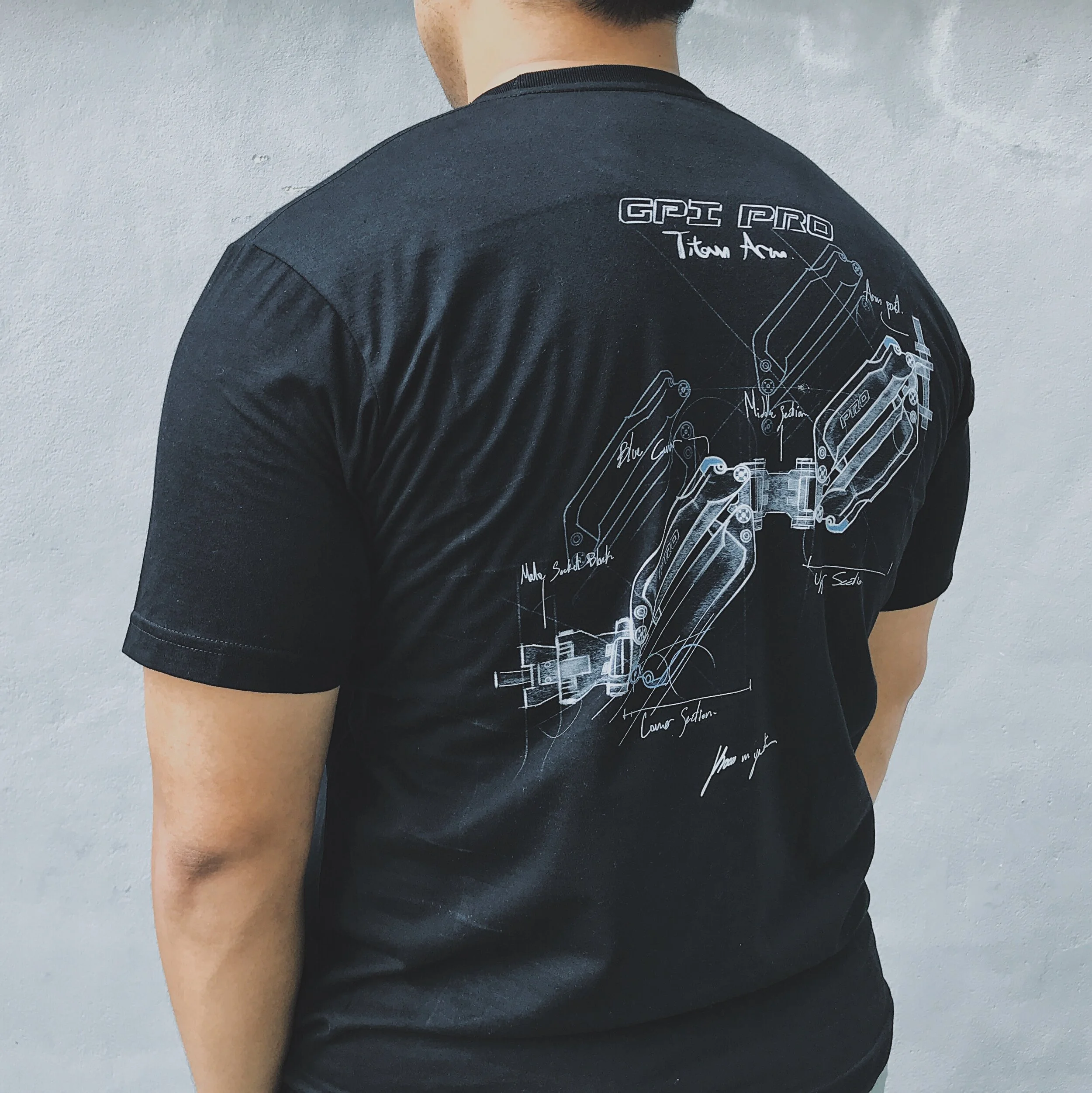 GPI PRO Titan Arm Graphic T-shirt (Black)