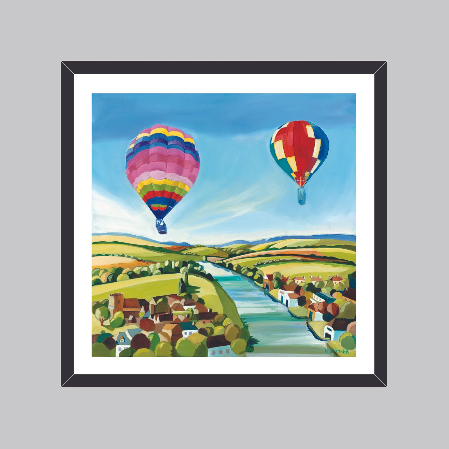 Hot Air Balloons over the Thames