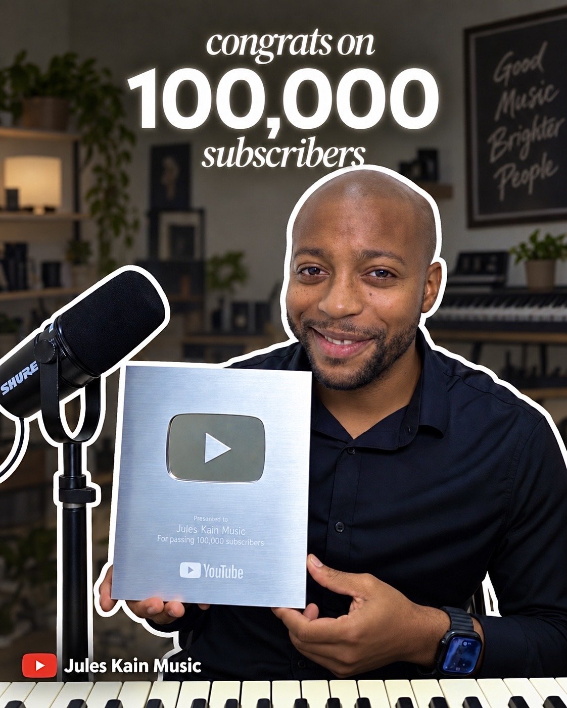 Jules Kain Music Reaches 100,000 YouTube Subscribers - Celebrating Gospel Piano Education