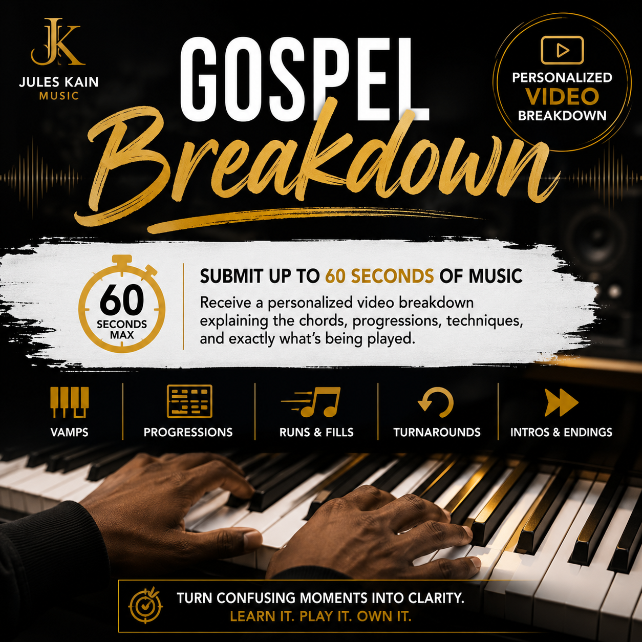 Custom Gospel Piano Breakdown 🎹
