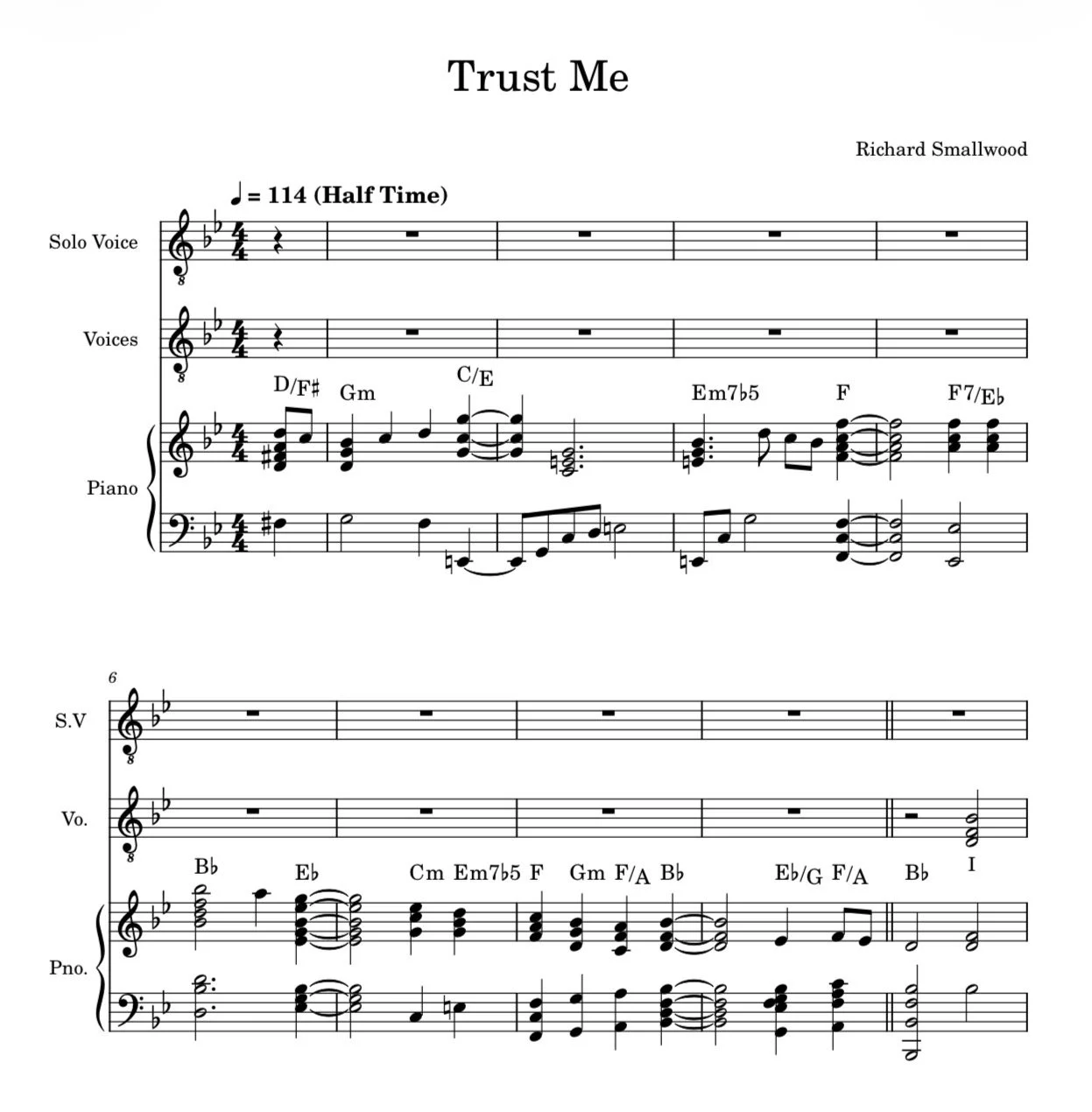 Trust Me - Richard Smallwood - SAT