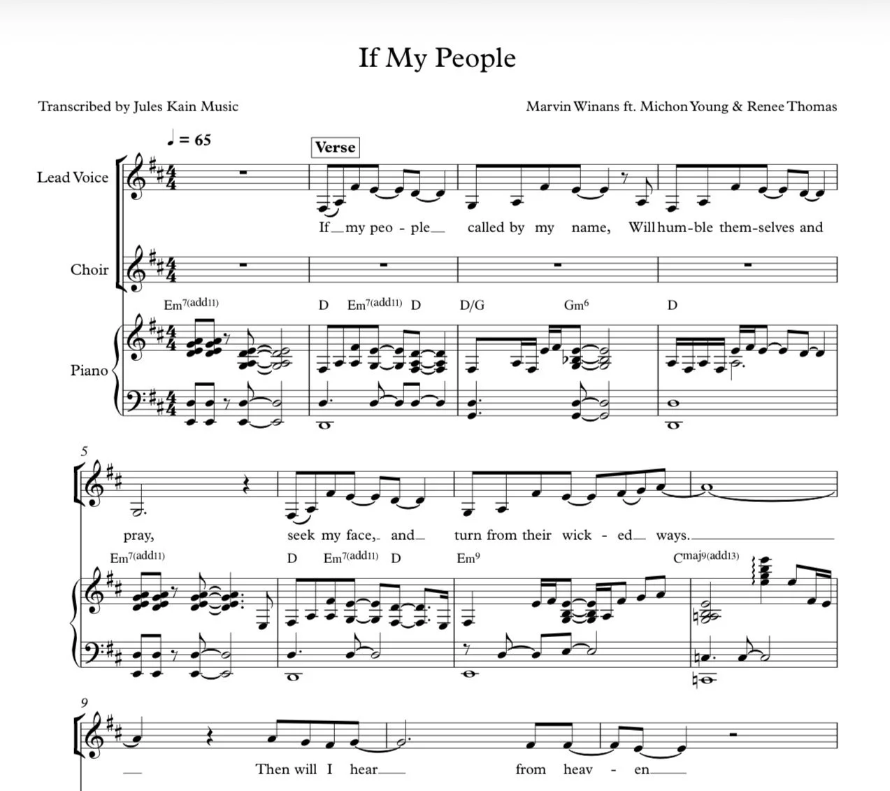 Marvin Winans - If My People - SAT