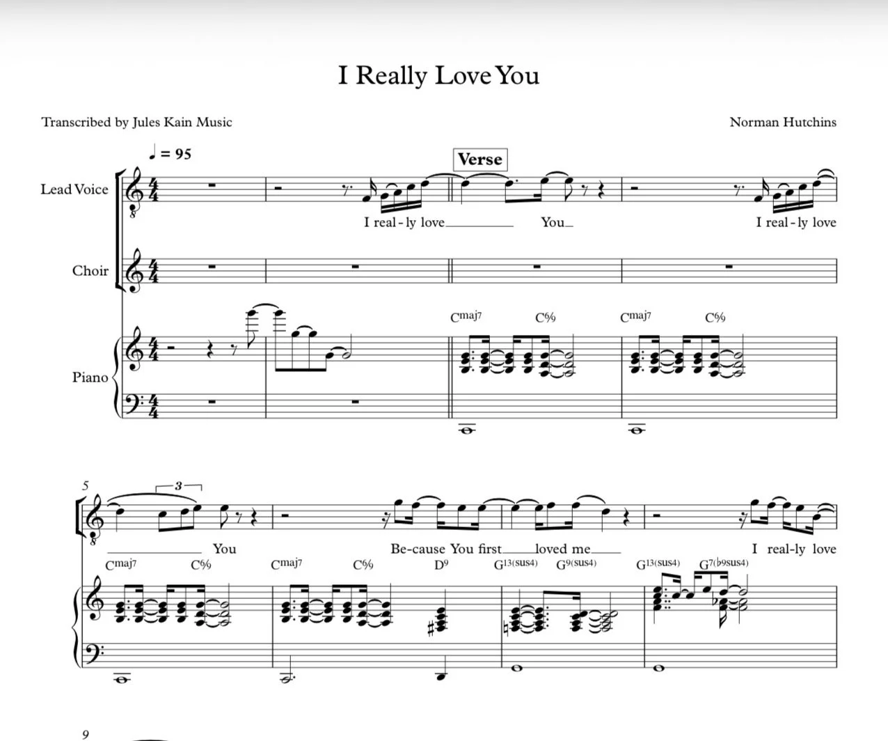 I Really Love You - Norman Hutchins - SAT