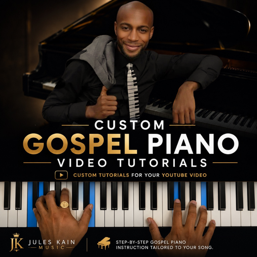 Order a Custom Gospel Music Piano Tutorial for YouTube
