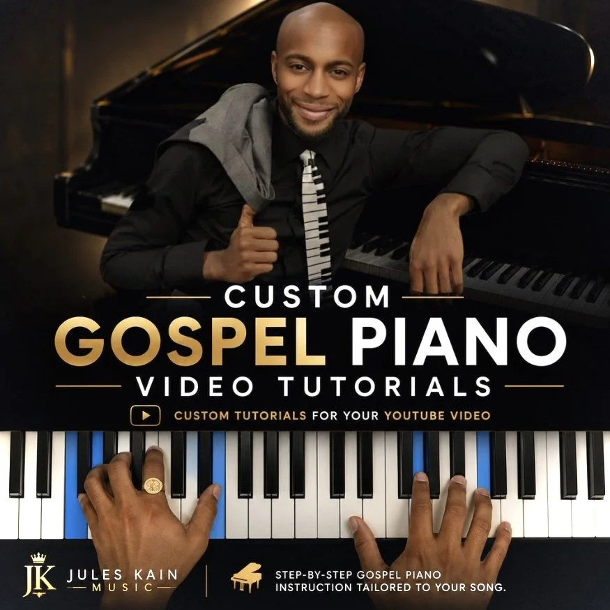 Order a Custom Gospel Music Piano Tutorial for YouTube