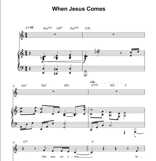 That's How The Good Lord Works Lyrics Custom Ordered Gospel Sheet Music — Jules Kain Music