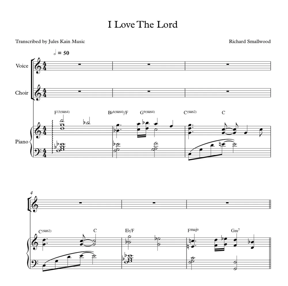 I Love The Lord - Whitney Houston - Richard Smallwood - Choir