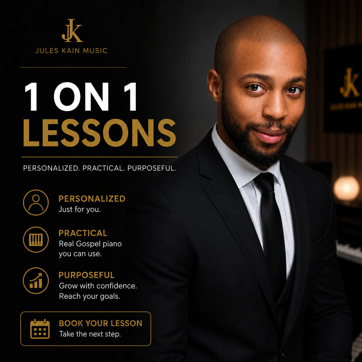 Private 1-Hour Gospel Piano Lesson