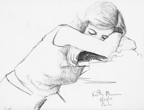 Paula (sketch from life, 1974)