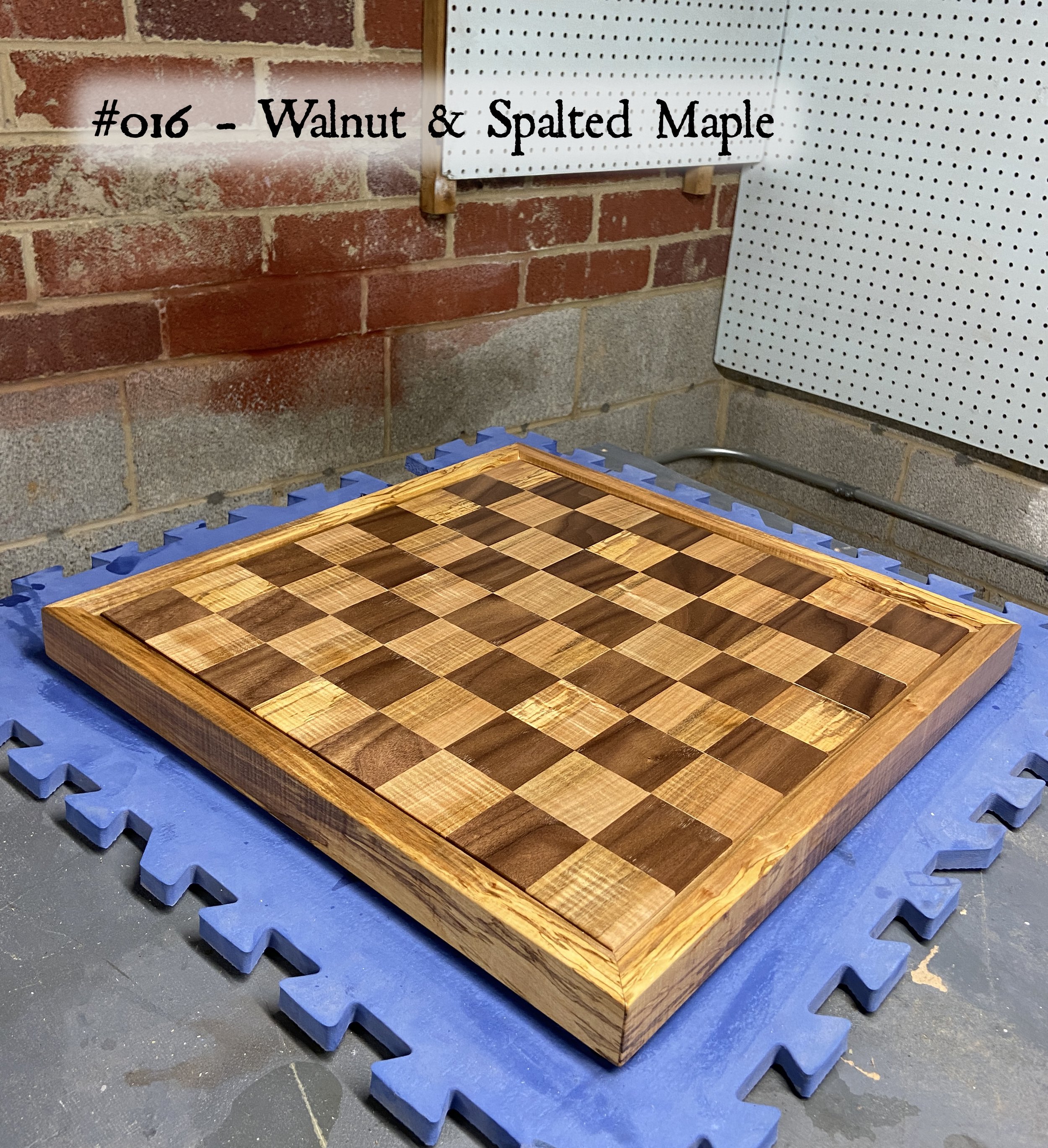 Board #016 – Black Walnut & Spalted Maple