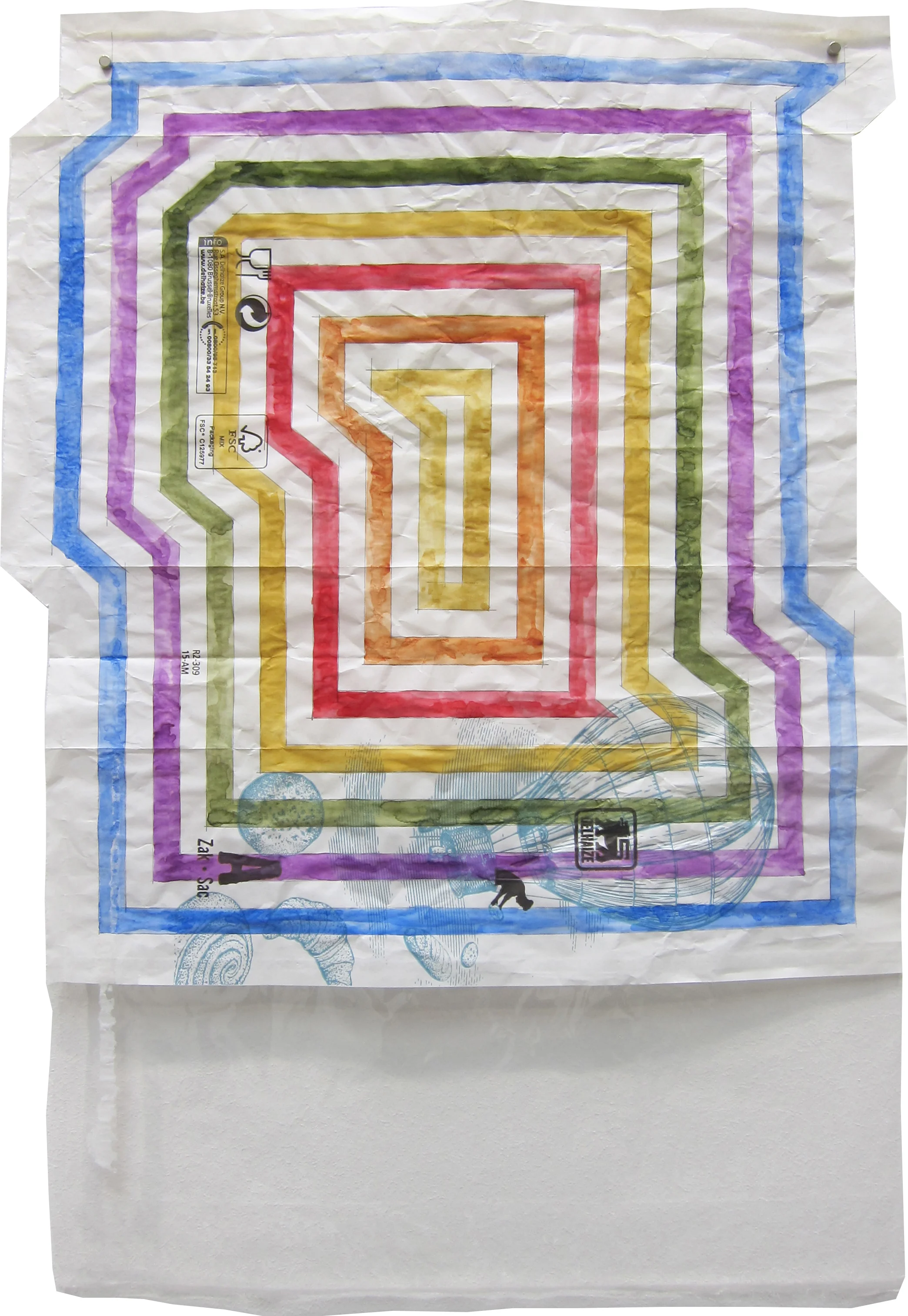 Jan Kopp, Lunch Bag, painting 6, 2016