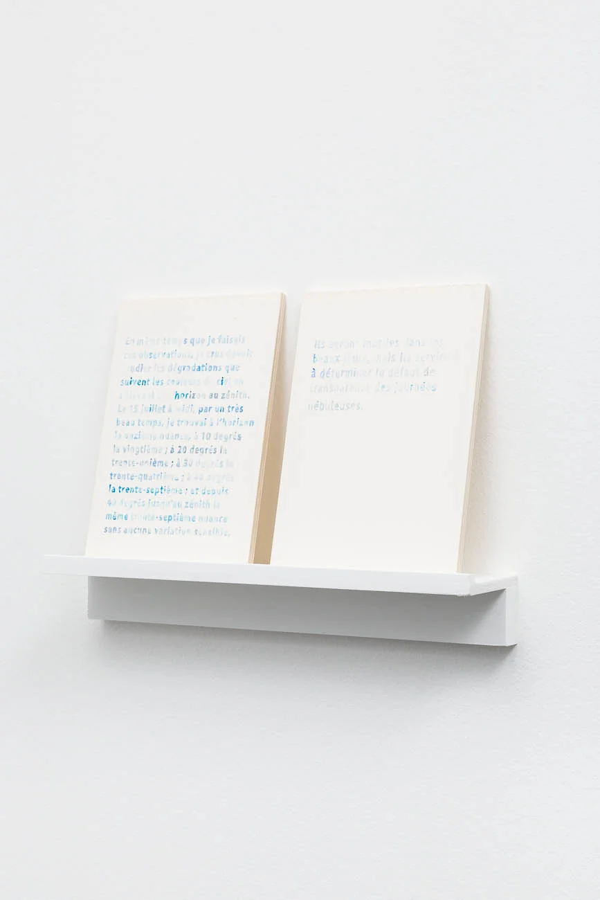 Marion Tampon-Lajarriette, "La mesure du beau du ciel (nébuleuses)", 2018
