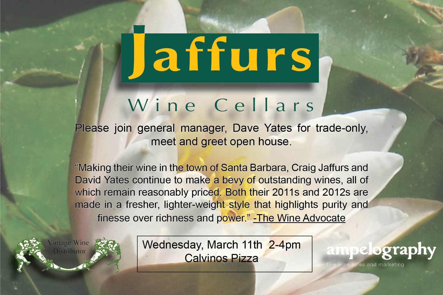 Jaffurs Trade Tasting