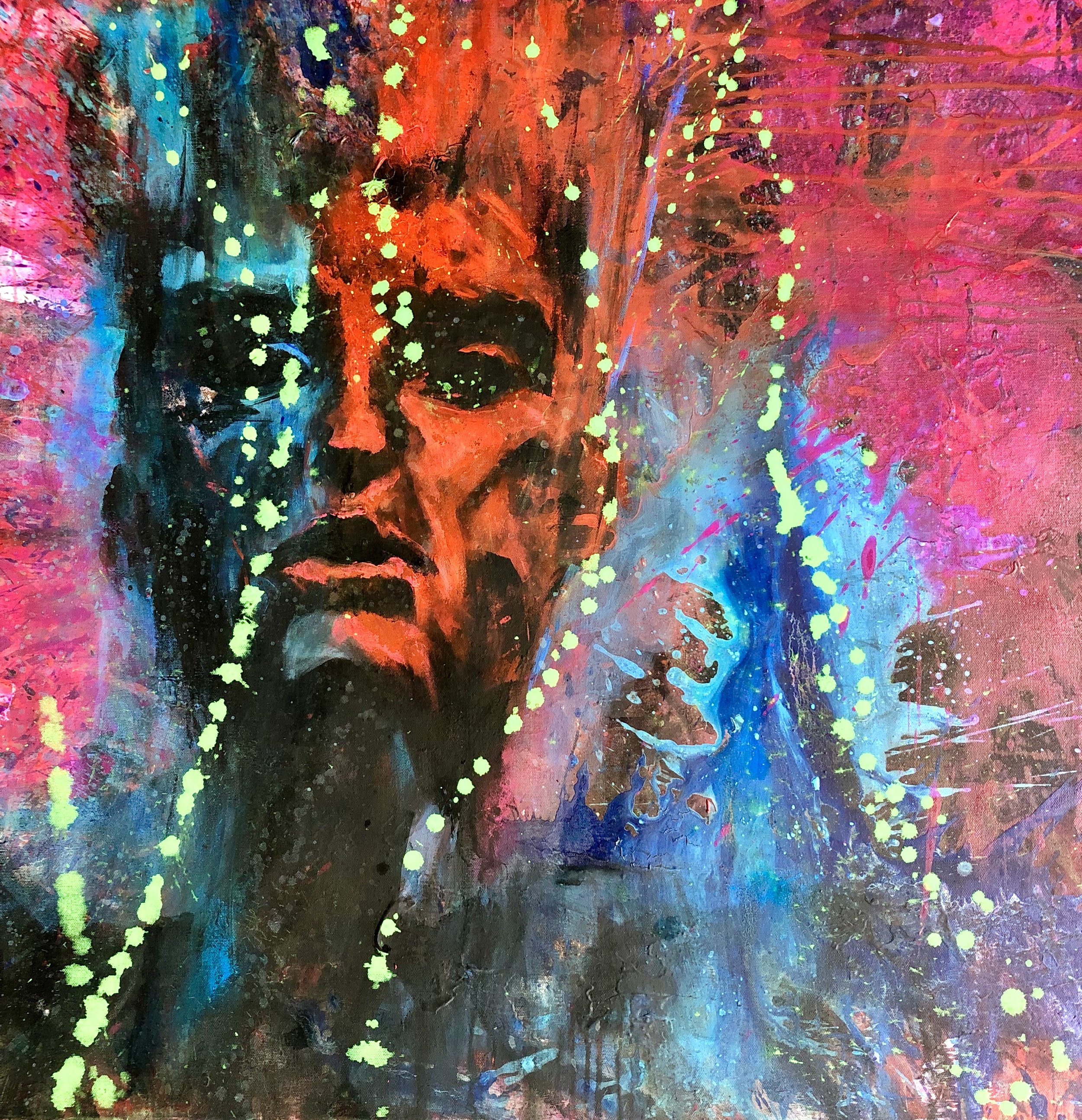 80x80, Acryl auf Leinwand