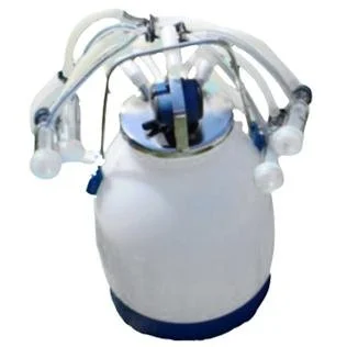 ECO milking bucket system with pulsator and milking clusters