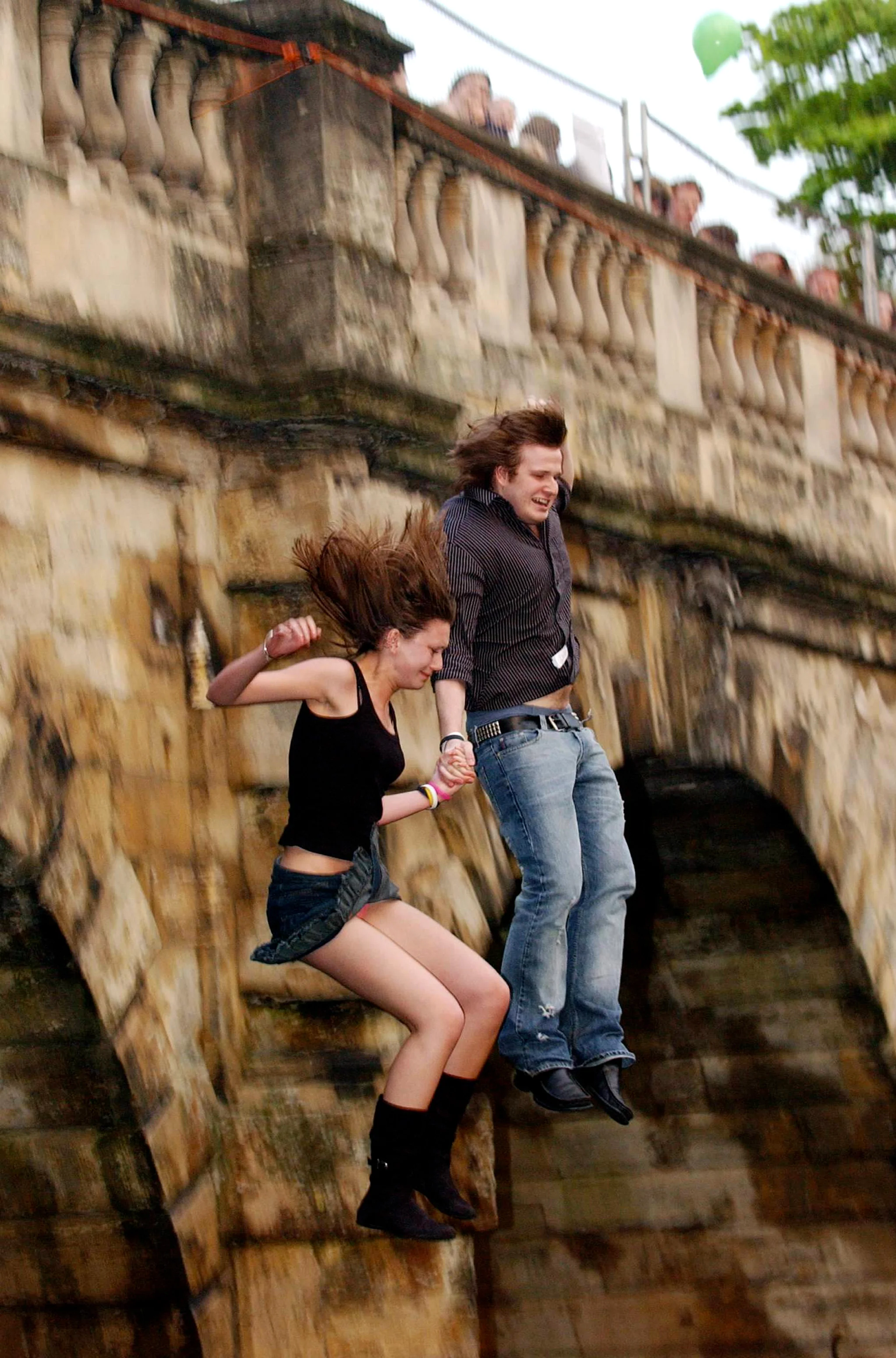 Oxford student celebrate May Day.