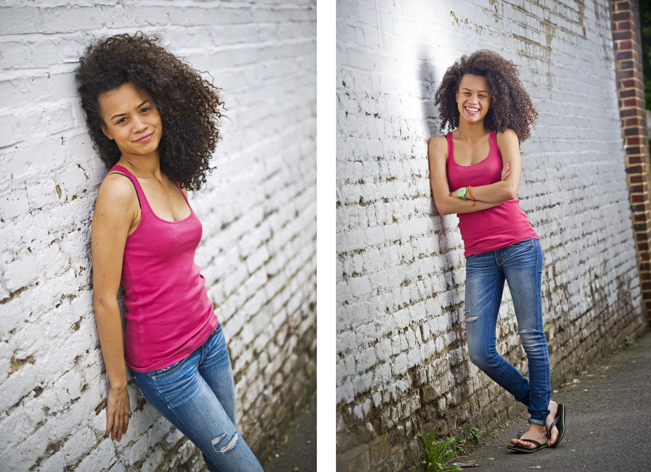 Jasmine Breinburg, star of the London Olympics opening ceremony, for The Sunday Times.