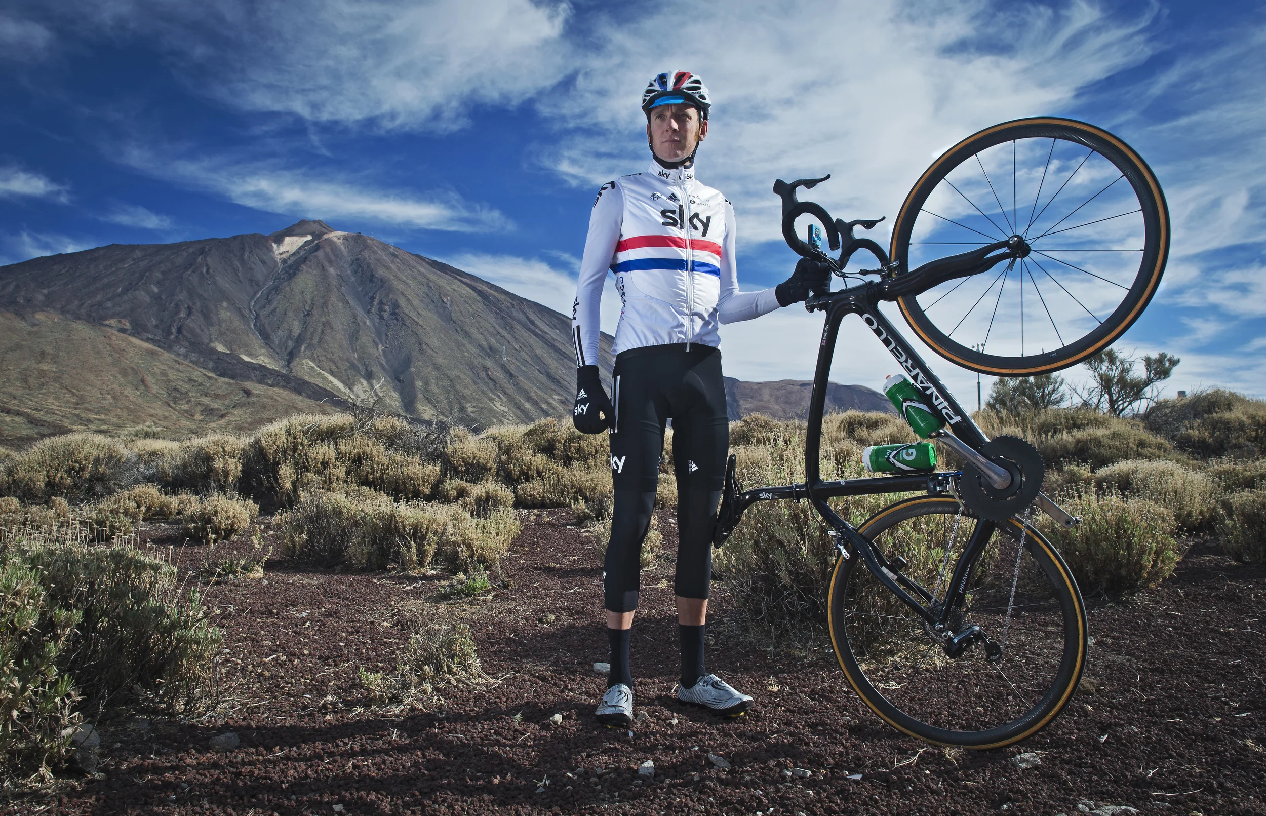 Bradley Wiggins training in Tenerife
