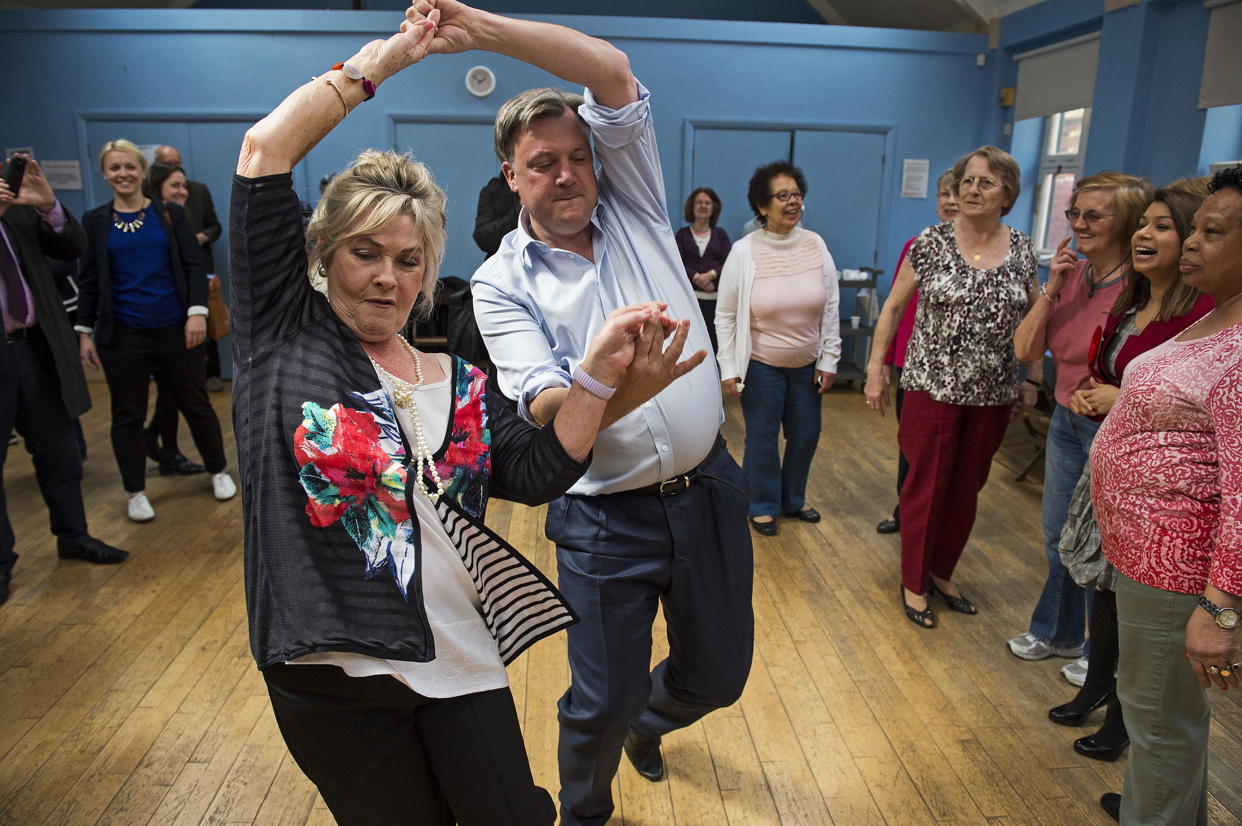 Ed Balls trying to dance (not bad).
