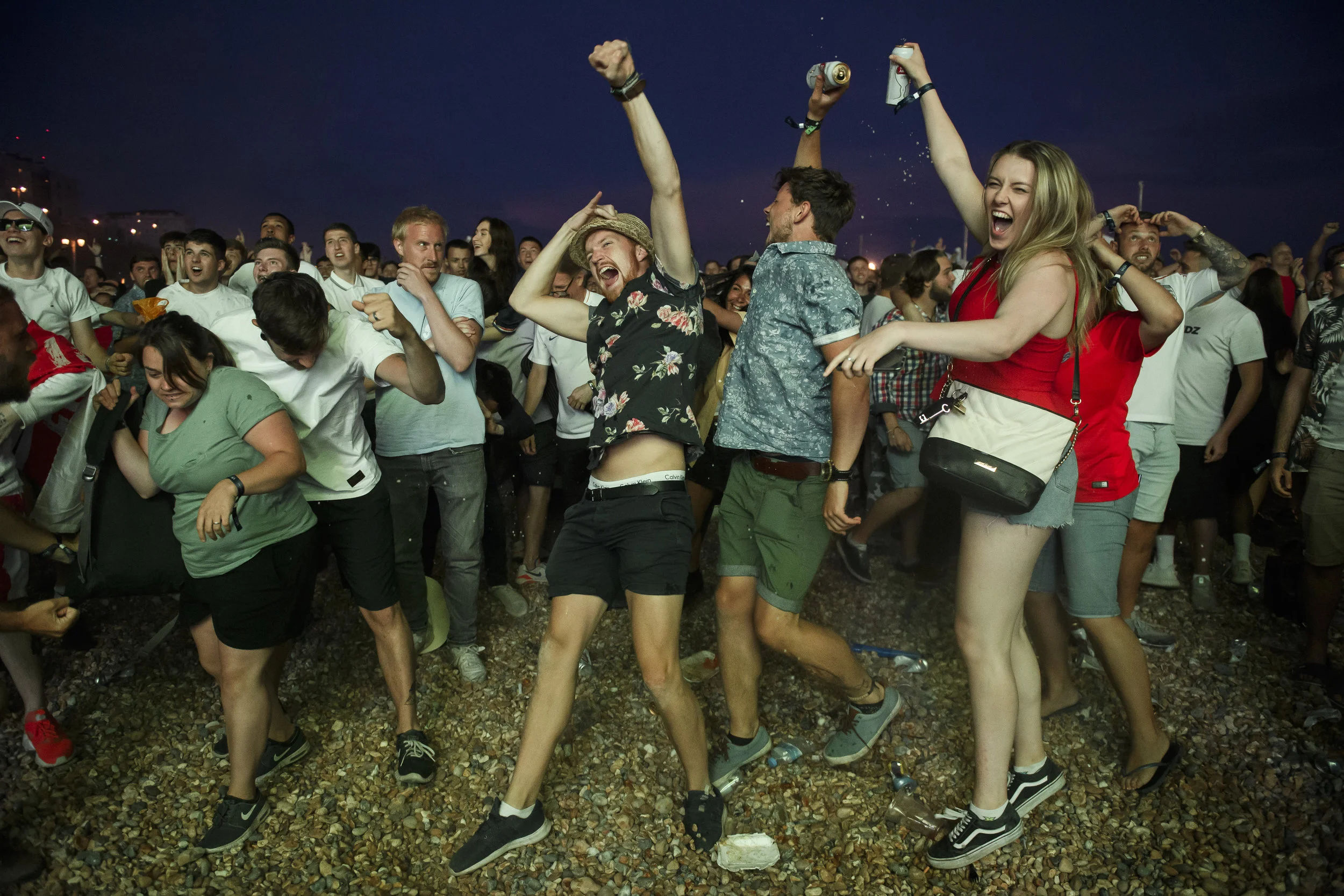 Colombia Vs England - Brighton fans