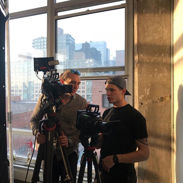 Making a beautiful commercial with @yourlocalnyc #blackmagic #rokinon @plastictreeproductions