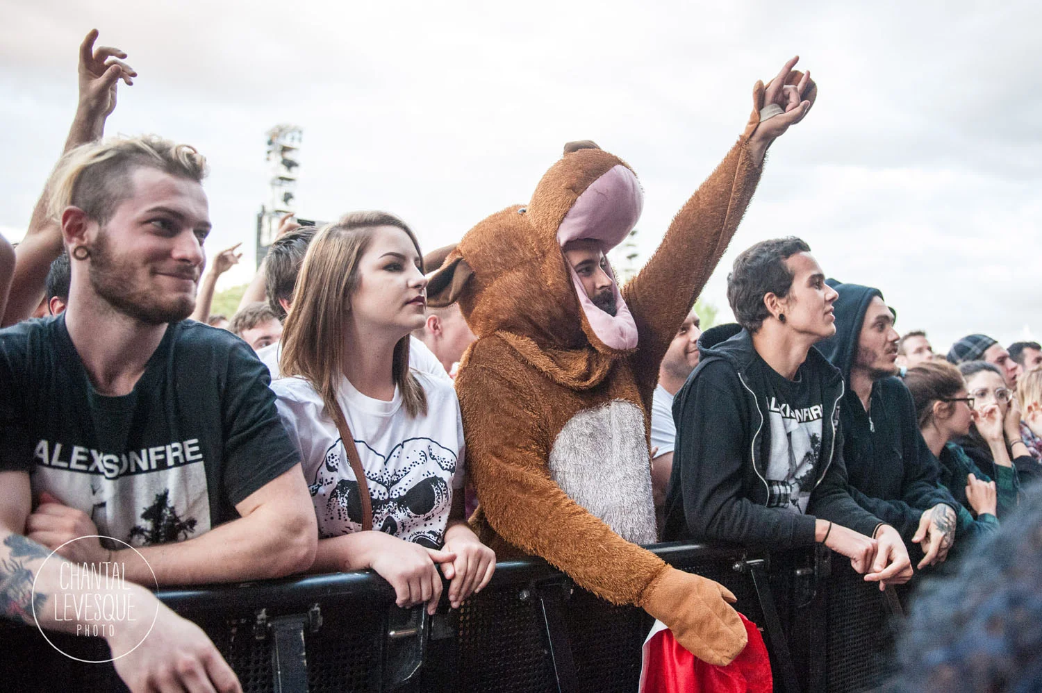 This guy had the moose costume the 3 days of the festival!! Must have smelled...