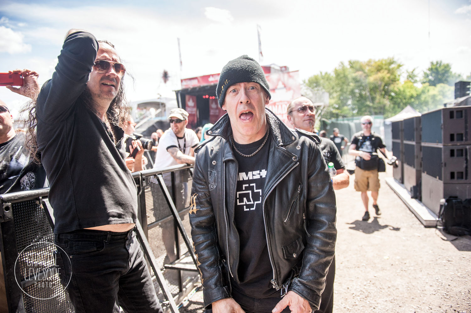 Venom Inc. watching Slaves On Dope from the photo pit