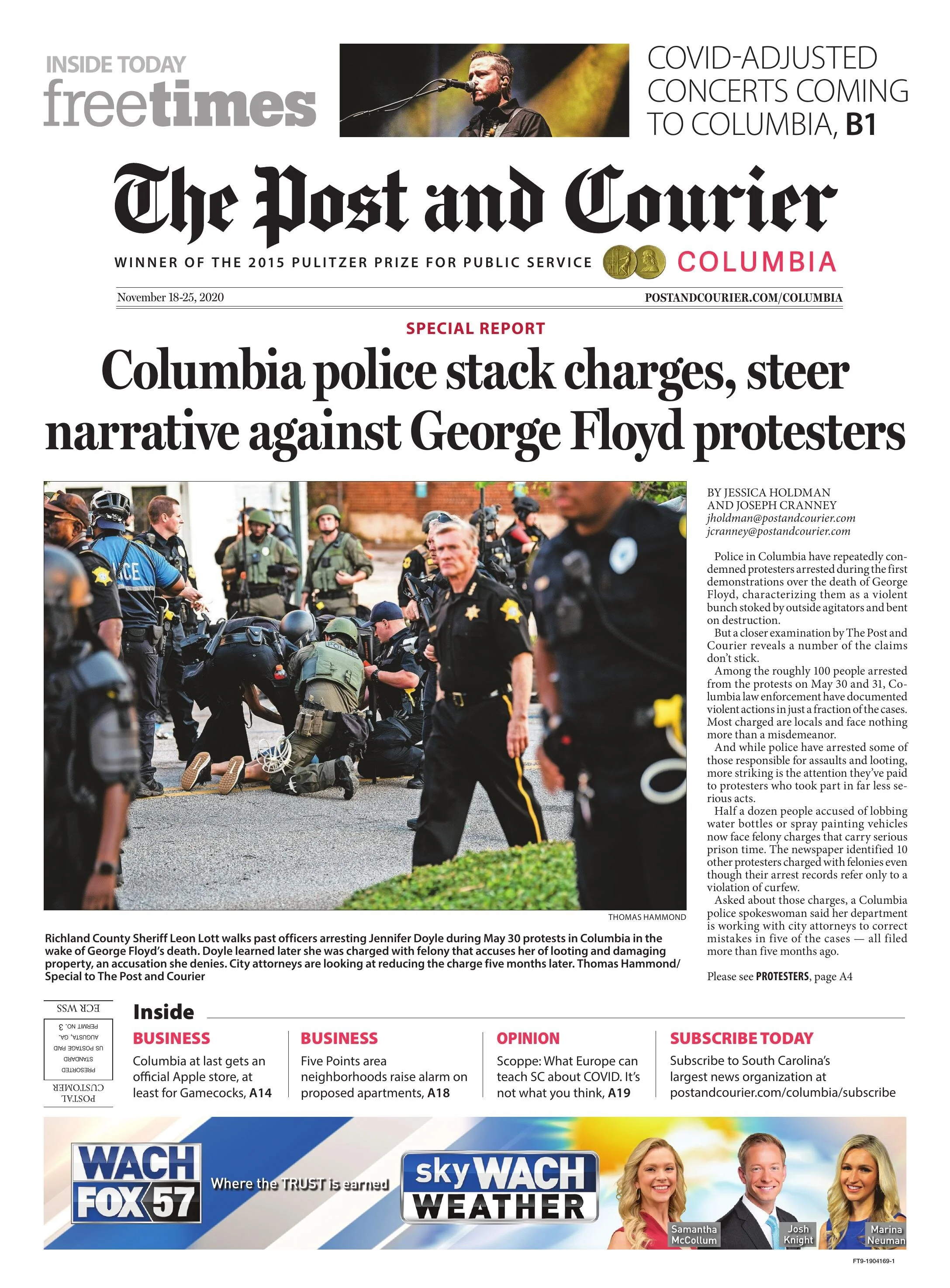 The Post and Courier/Columbia Nov. 18-25