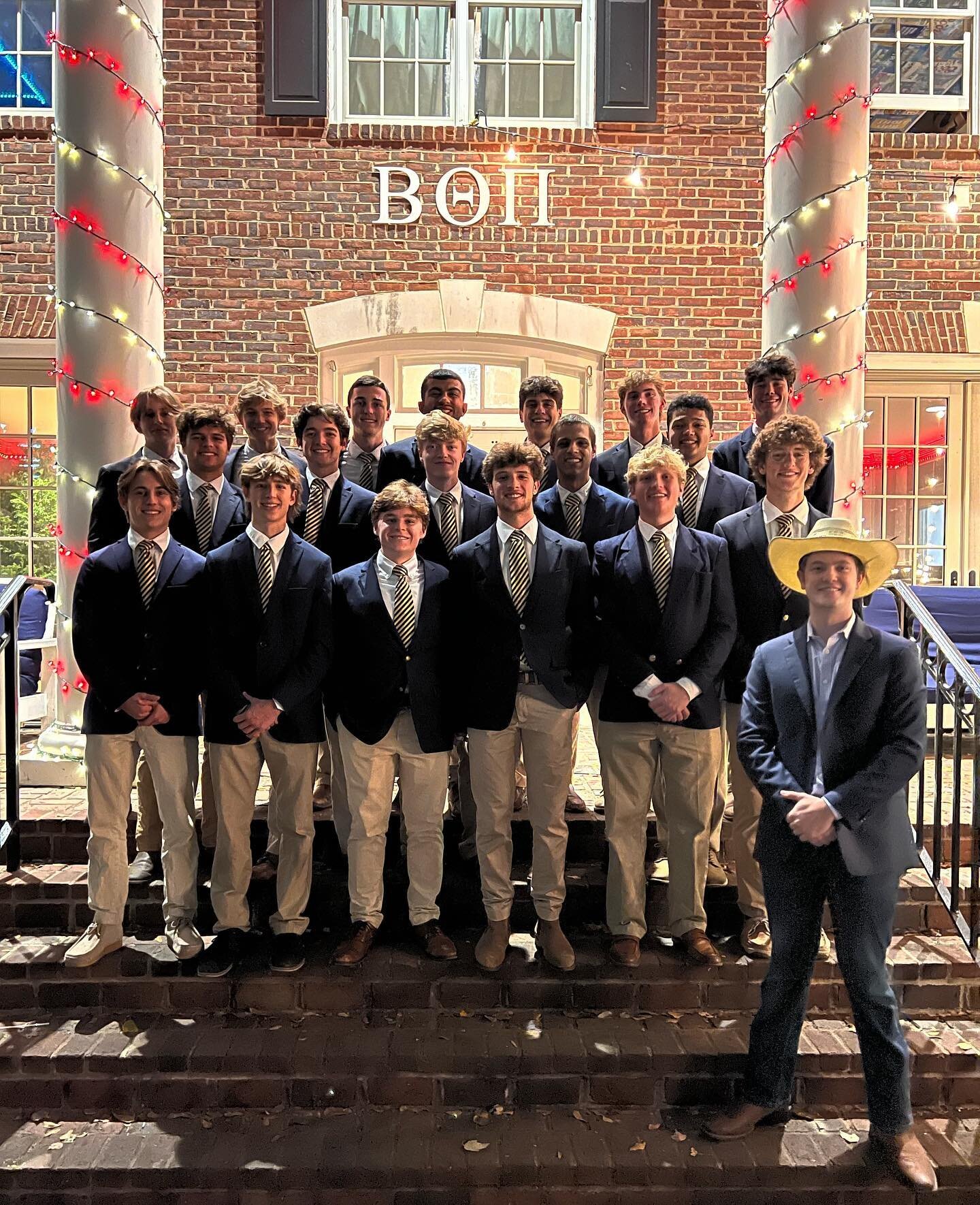 As the semester comes to an end, we&rsquo;d like to congratulate the newly initiated members of the Fall &lsquo;23 pledge class. Huge shoutout to our new member educators, Charlie Codner and Andrew Marcou, for leading these young men to initiation. E