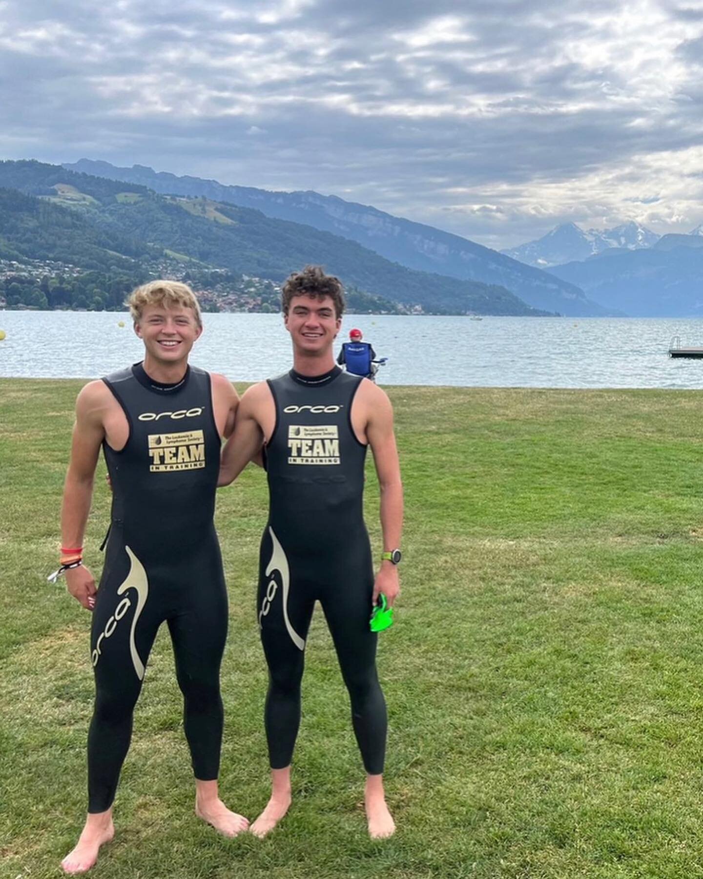 This week, brothers @colekettner and @grant.gaffney had the amazing opportunity to compete in the Iron Man Race in Thun, Switzerland. This triathlon consisted of a 2.4 mile swim, 112 mile bike ride, and a 26.2 mile run, which had to be completed in u