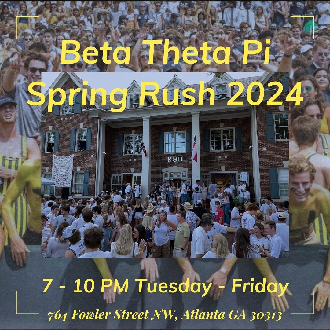 Formal Rush begins today 7-10 pm, we look forward to seeing you there!