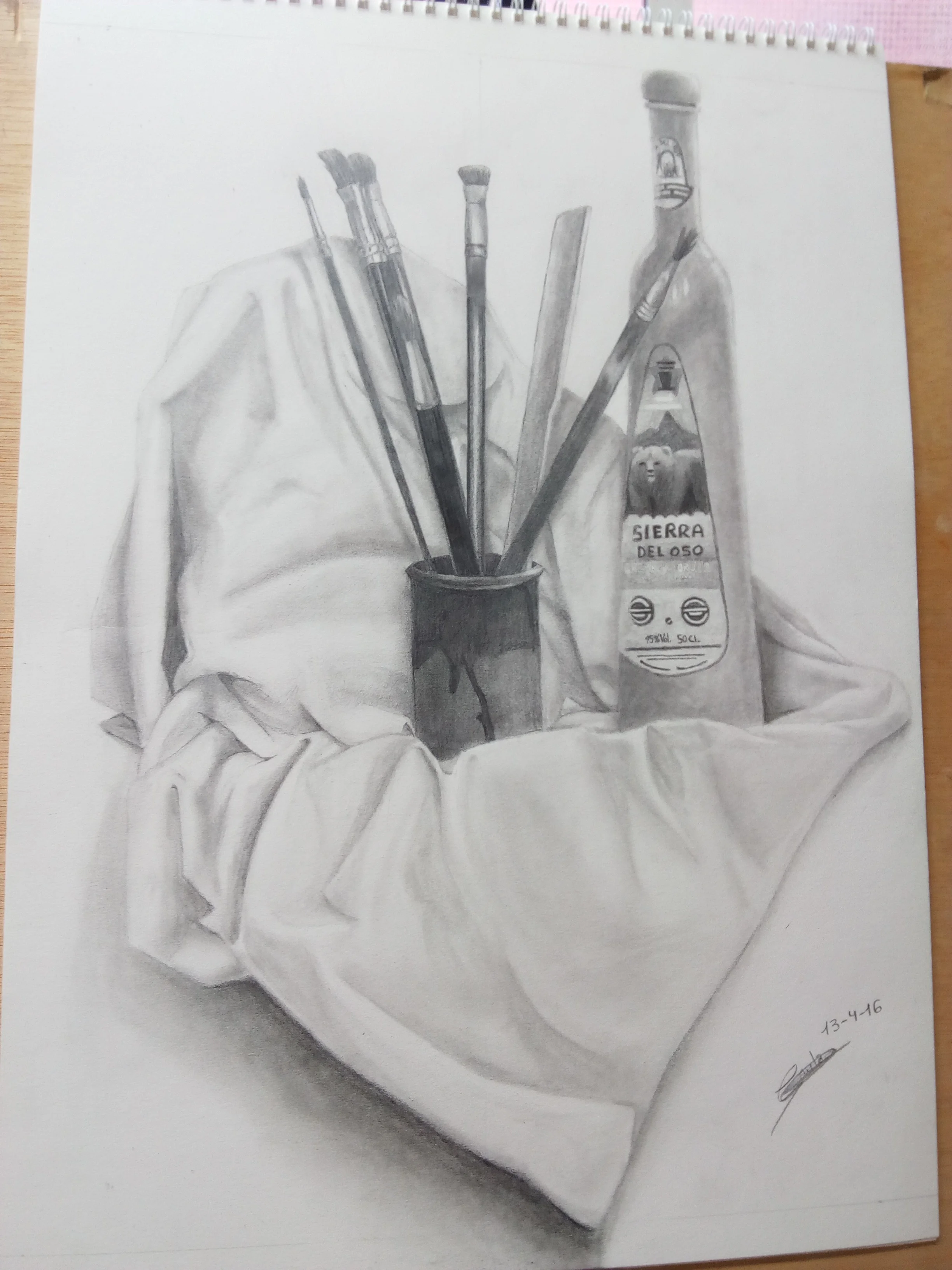 JOVENES ALUMNOS Dibujo grafito S/papel
