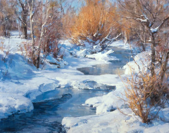Golden Willows by Clyde Aspevig
