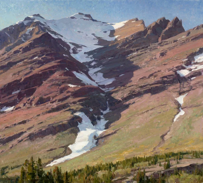 Glacier Park Mtn. Henkel by Clyde Aspevig