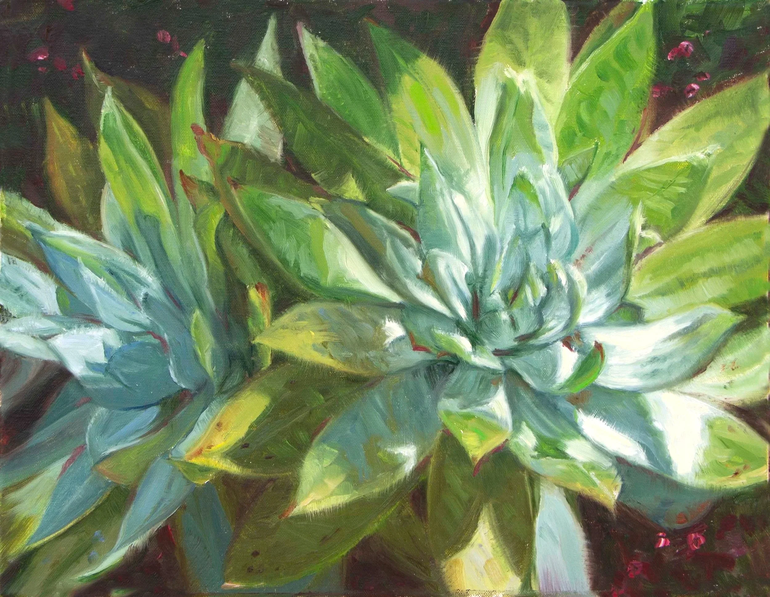 Green and Blue Flourish