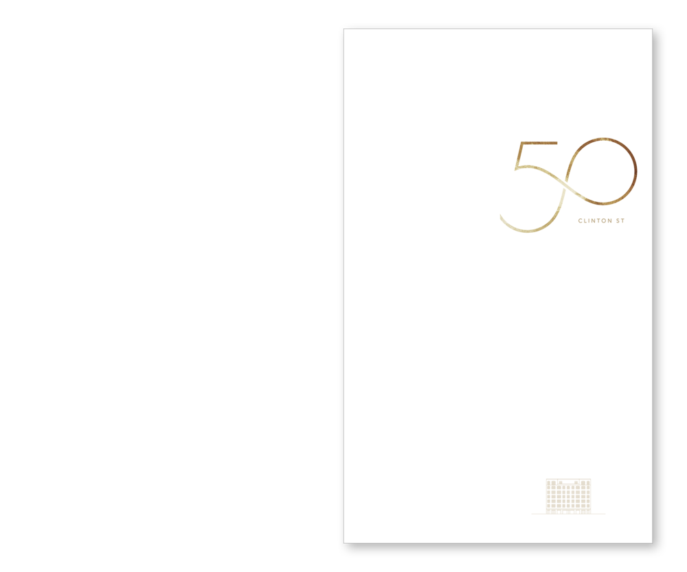 50 Clinton St. Branding / Brochure / Cover