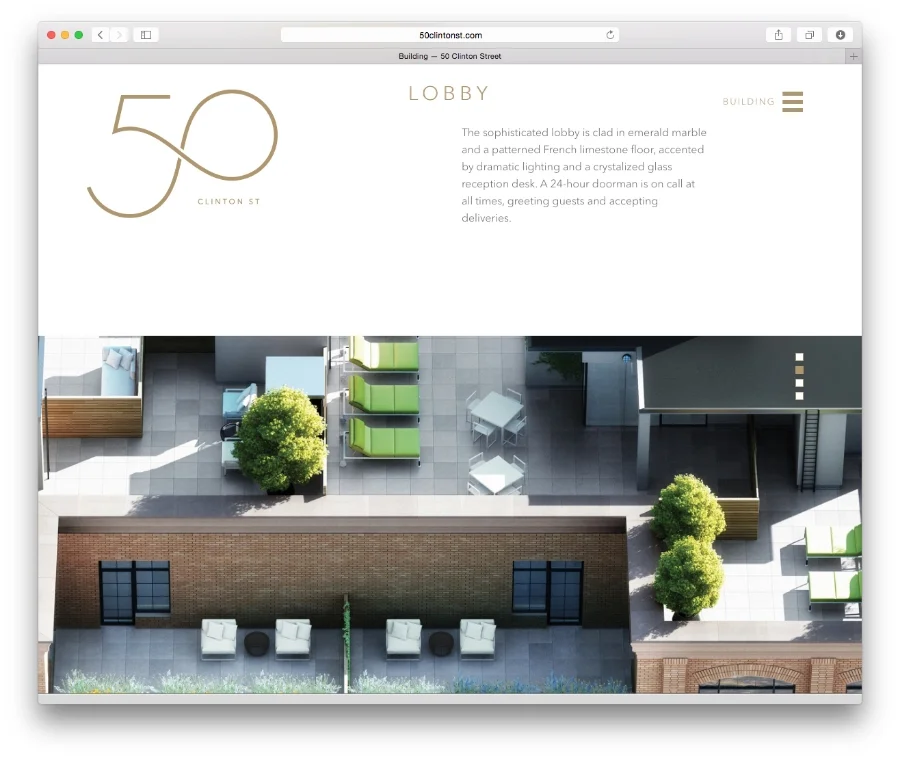 Douglas Elliman / 50 Clinton Street / Website